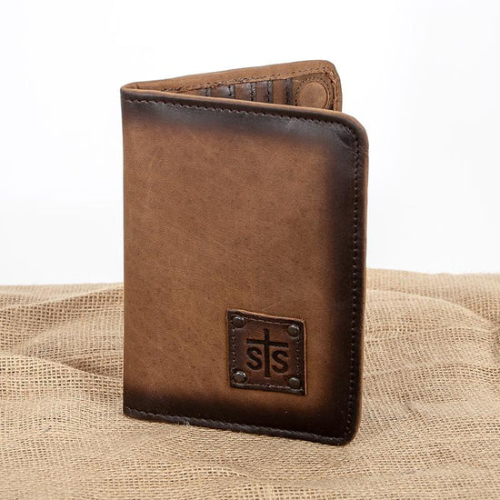 Brown Magnetic Wallet by STS