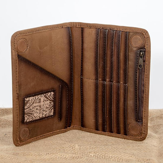 Brown Magnetic Wallet by STS