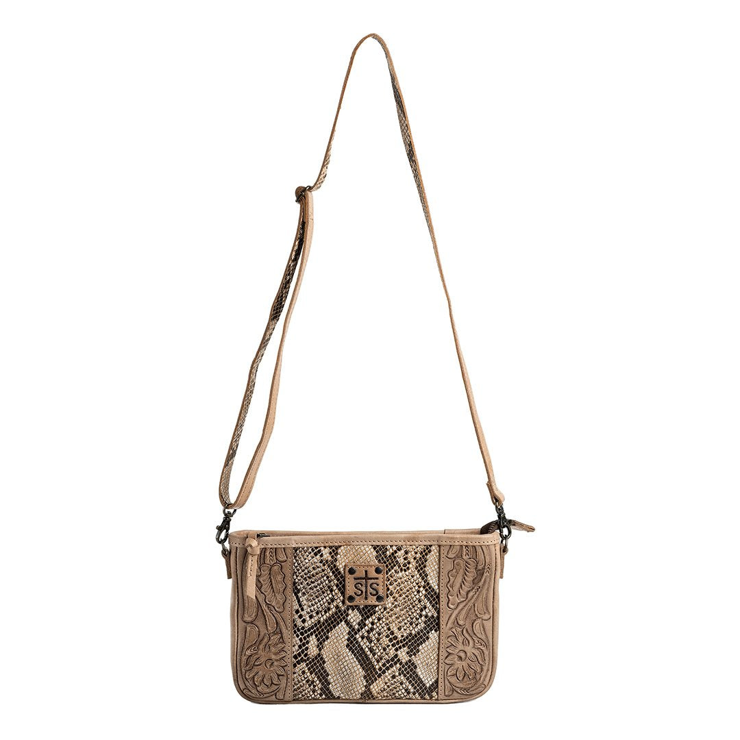 STELLA CLAIRE CROSSBODY PYTHON TAN / VT LEATHER