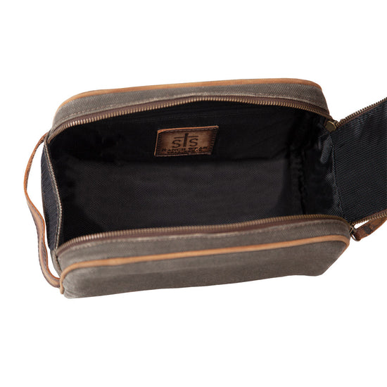 Foreman Dark Canvas Toiletry Bag