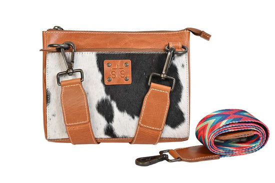Load image into Gallery viewer, Basic Bliss Cowhide Lily Crossbody By STS
