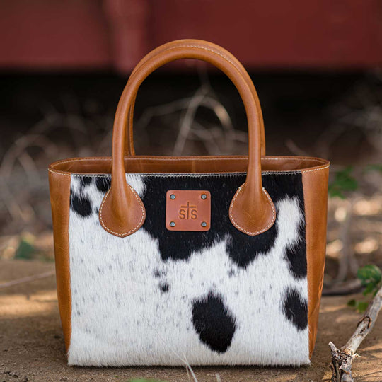 Basic Bliss Cowhide Satchel By STS