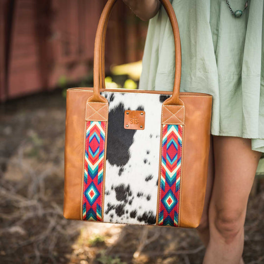 Basic Bliss Cowhide Tote by STS