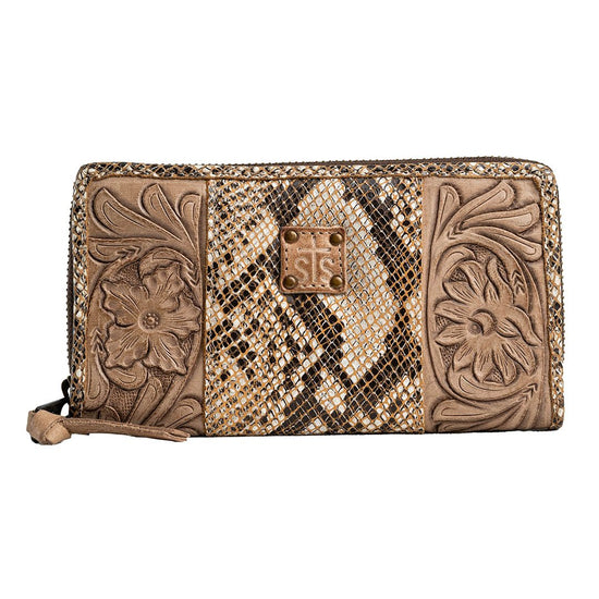 Load image into Gallery viewer, Stella Bifold Python Tan Wallet | VT Leather

