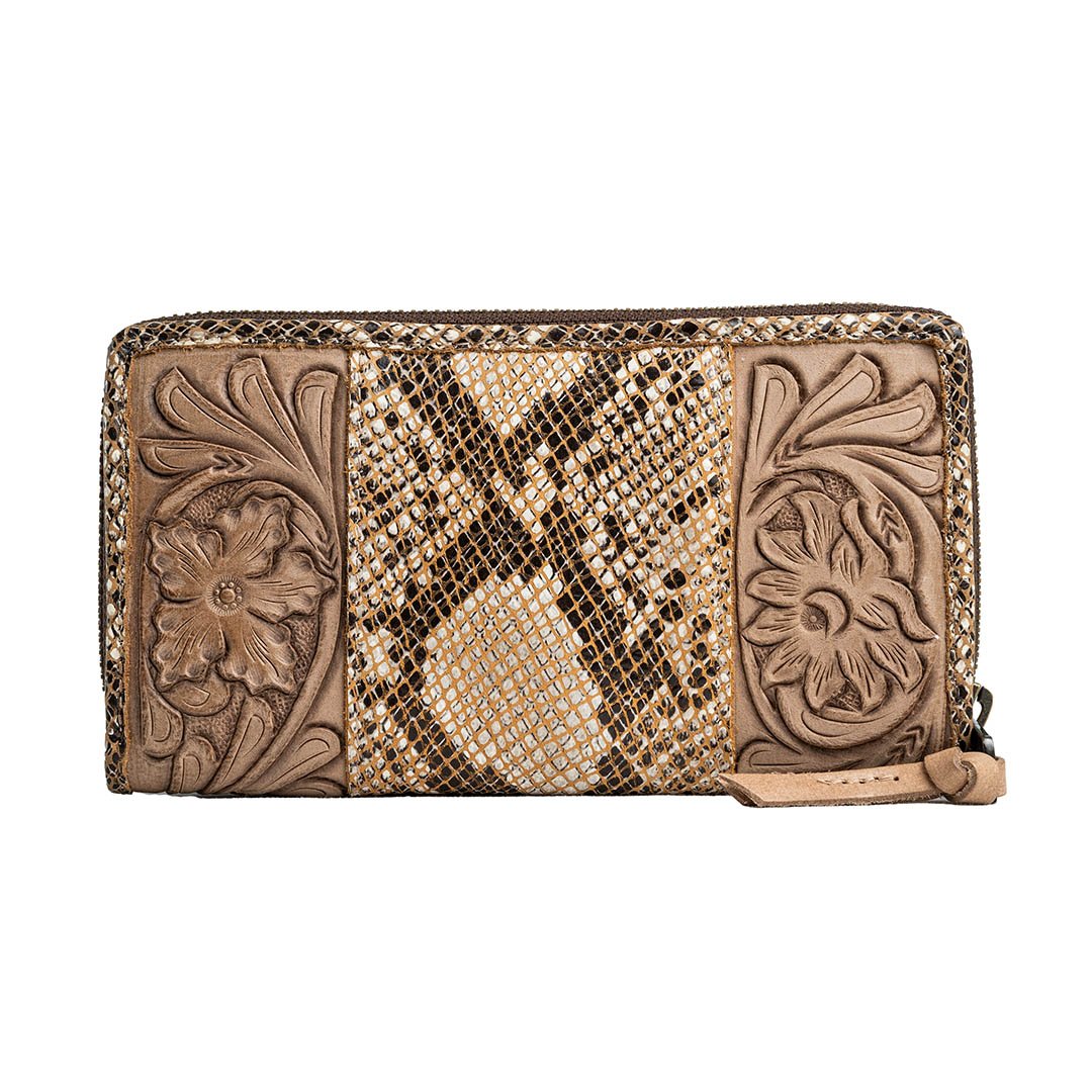 Load image into Gallery viewer, Stella Bifold Python Tan Wallet | VT Leather
