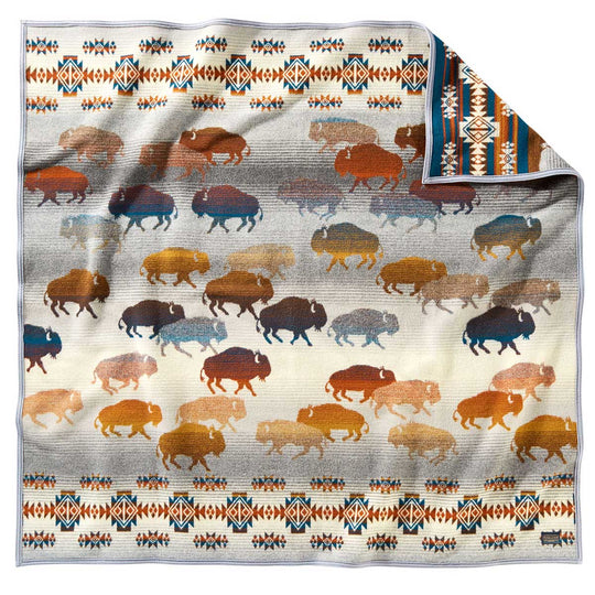 Pendleton Prairie Rush Hour Throw - Grey